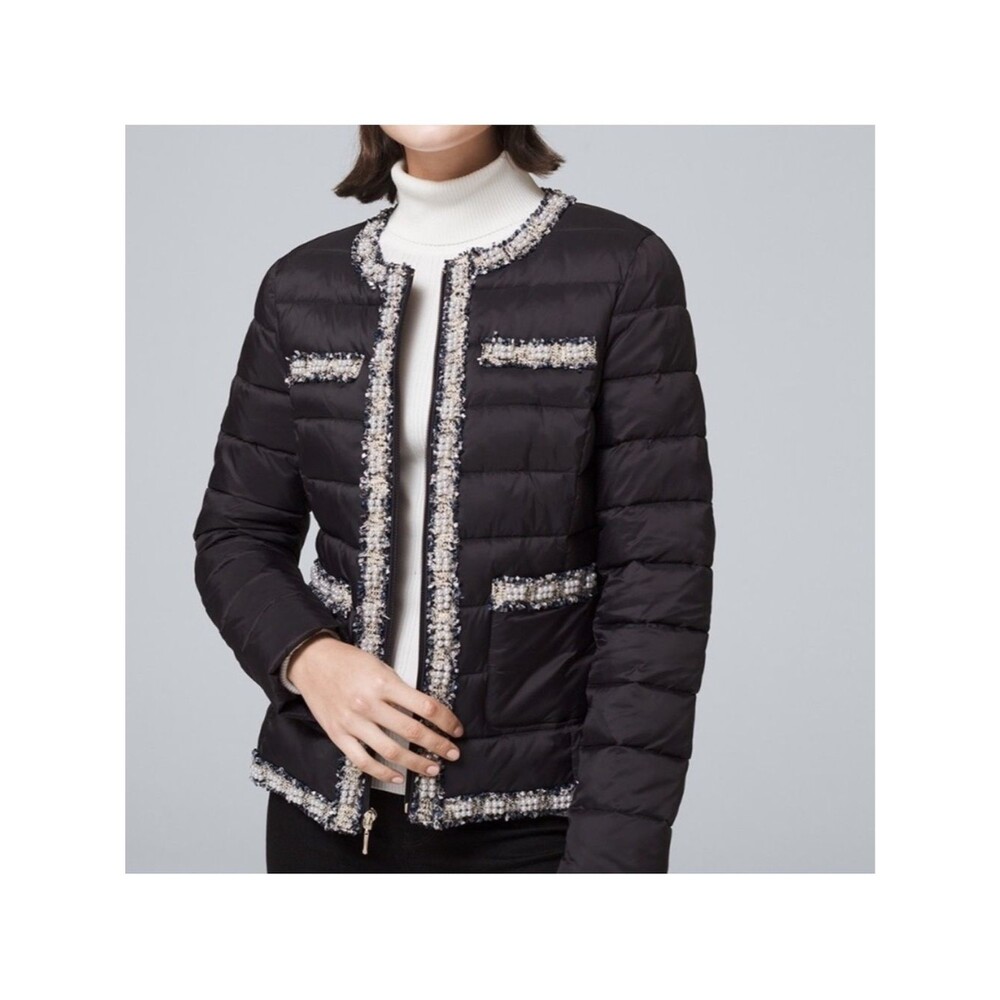 White House Black Market puffer jacket M